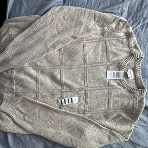 Men’s haggar new w tags  Beige Sweater
